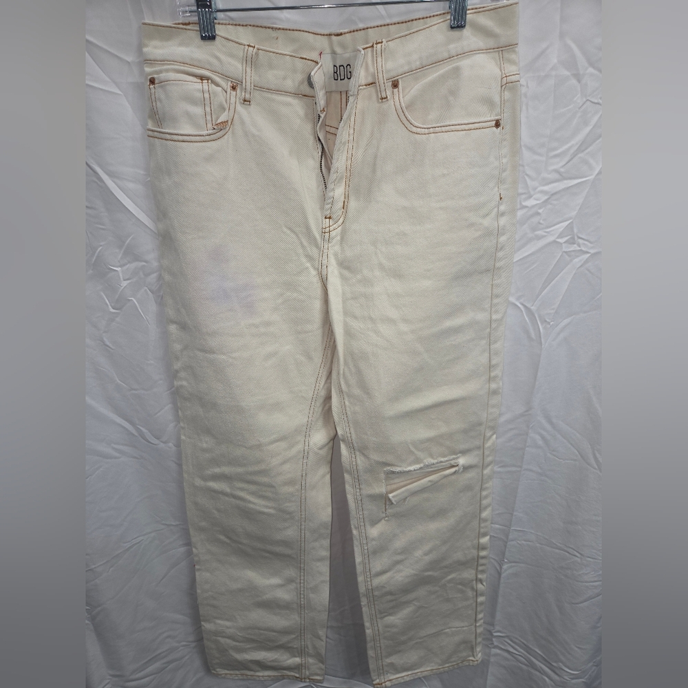 BDG Women's Off-White Straight Jeans